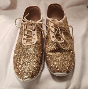 Forever Link Glittery Gold Women's Sneakers